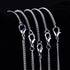 Outus 12 Pack Iron DIY Chain Necklaces Lobster Clasp Link Chain Necklaces Silver Plated (18 Inch)...