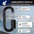 1.46" Chain Quick Links, 10 Pcs 1/8" Marine Grade Screw Chain Links, Large Opening Chain Connector Chain Coupler, 175 Lbs Capacity...
