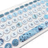 Silicone Keyboard Cover Skin for Logitech K380/Pebble Keys 2 K380s Multi-Device Bluetooth Keyboard, Gray Blue Flowers...