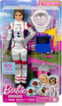 Barbie Careers Playset, 65th Anniversary Astronaut Set with Brunette Doll & 10 Accessories Including Rolling Rover & Space Helmet with Flipping Sh...