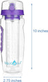 AquaFrut 32 OZ Fruit Infuser Water Bottle BPA-Free Fruit Infusion Sports Bottle - Flip Top Lid w Drinking Spout, Leak Proof, Made of Durable Trita...