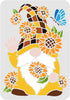 FINGERINSPIRE Sunflower Gnomes Stencils 11.7x8.3inch Seasonal Gnomes Stencils Sunflower Sunshine Patterns Template Seasonal Holiday Gnomes Stencil...