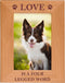 CustomGiftsNow Love Is A Four Legged Word Alder Wood Picture Frame - Great Gift for a Dog Lover (4x6 Vertical)...