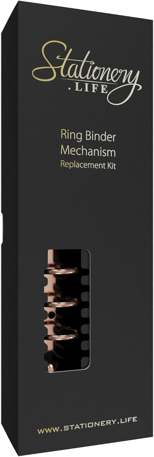 Stationery.Life Ring Binder Mechanism Replacement Kit for Personal Organizers Planners 6 Rings (Rose Gold, Personal)...