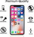 amFilm (3-Pack iPhone XS/X Screen Protector, 0.26mm 9H Tempered Glass Screen Protector with Easy Installation Tray for Apple iPhone 10....