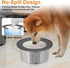 No Spill Water Bowl for Dogs, 2L/70oz Stainless Steel Dog Water Bowl Splash Proof Pet Water Dispenser, Slow Drinking Bowl for Messy Dogs, Cats...