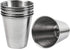 Framendino, 6 Pack Metal Shot Glasses Coffee Stainless Steel Vessel Drinking Tumbler Water Whisky Vodka 2 Ounce/70 ml...