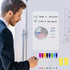 2 Pack PET Magnetic Whiteboard for Fridge, Small Magnetic Dry Erase Boards with 8 Markers and 2 Eraser, Reusable Blank Magnet White Board Sheets f...