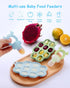 Silicone Baby Fruit Feeder with Freezer Tray (2 Pack),Baby Teethers,Baby Teething Toy,Breastmilk Popsicle Molds for Baby Teething Relief,Fresh Foo...