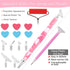 Sonsage Metal Tips Diamond Art Painting Resin Pen Pink 5D Ergonomic Diamonds Art Roller Accessories and Tools Set Dots Round Square Drill Wax Pens...