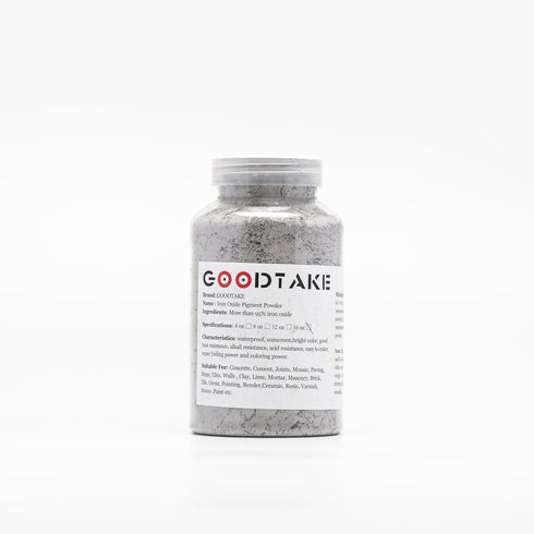 Concrete Paint, Grey Iron Oxide Powder, 8 oz, Concrete Color Pigment for Cement Mortar, Grout, Tile, Paste, Tiles, Walls...