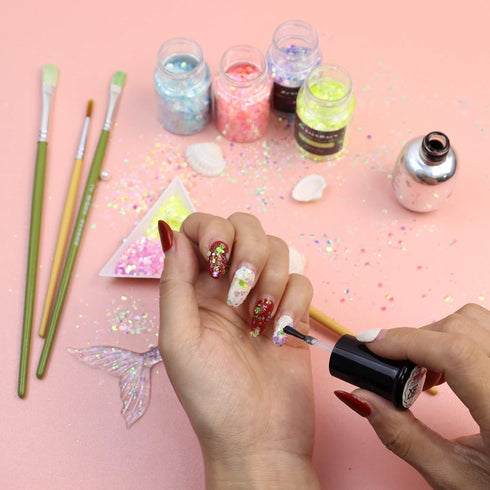Glow in The Dark Glitter, 12 Colors Chunky Glitter for Tumblers, High Luminous Holographic Glitter for Resin Crafts Epoxy Slime, Cosmetic Grade Na...