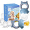 Baby Fruit Food Feeder Pacifier - Fresh Teething Pacifiers, Infant Fruit Teething Teether Toy for 3-24 Months, 6 Pcs Silicone Pouches for Toddlers...