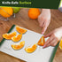 Kitchen Plastic Cutting Board Set | BPA-Free Chopping Boards with Non-slip Feet, Juice Grooves, and Dishwasher Safe Design | White Color | Include...