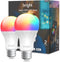 Smart Light Bulbs, 1100 Lumen, 90+CRI WiFi Mesh & Bluetooth Color Changing A19 Light Bulb, 16 Million DIY Colors RGB Light Bulbs, Work with Alexa,...