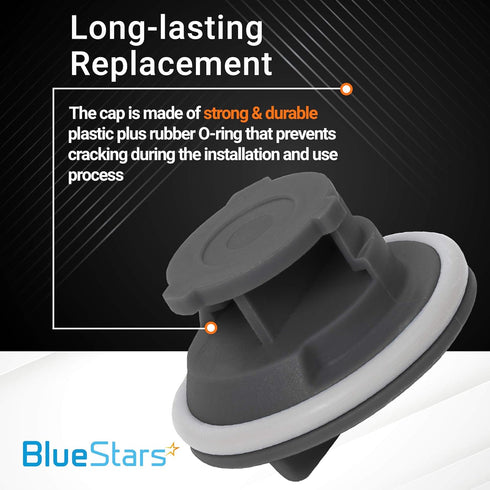 Ultra Durable 8564929 Dishwasher Rinse Aid Cap Replacement Part by BlueStars - Exact Fit for Whirlpool Kenmore KitchenAid Dishwashers - Replaces PS982160 AP3866312