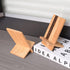 Mobile Stand Japanese Style Cellphone Holder Desktop Organizer Charging Station Compatible with All Smartphones Tablets Natural Bamboo Wood Portab...