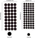 Iceyyyy 200+ Pieces Black Adhesive Felt Circles, Black Self-Adhesive Felt Sticker for Halloween DIY Projects, Professional Craft Finishing (0.5 an...