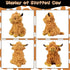 Highland Cow Stuffed Animal Highland Cow Plush, Realistic Fluffy Highland Cow Soft Farm Plushies Toy, Stuffed Cow Toys Gifts for Boys Girls Kids A...