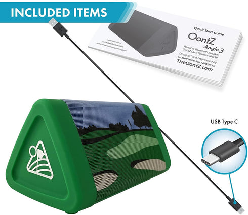 OontZ Golf-Edition Bluetooth Speaker, Portable Wireless Bluetooth Action Sports Speaker, 10 Watts, up to 100 ft Bluetooth Range, Loud Portable Blu...
