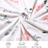 david's kids Minky Baby Blanket for Girls, Soft Lightweight Micro Fleece Blanket with Double Layer, Dotted Backing, Breathable Receiving Blanket f...