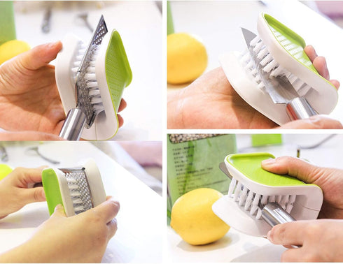 Blade Brush Knife Cleaner Chopsticks and Fork Cleaning Brush Cutlery Cleaner Utensil Bristle Scrubber Double Sided Spoon Knives Washing Brush...