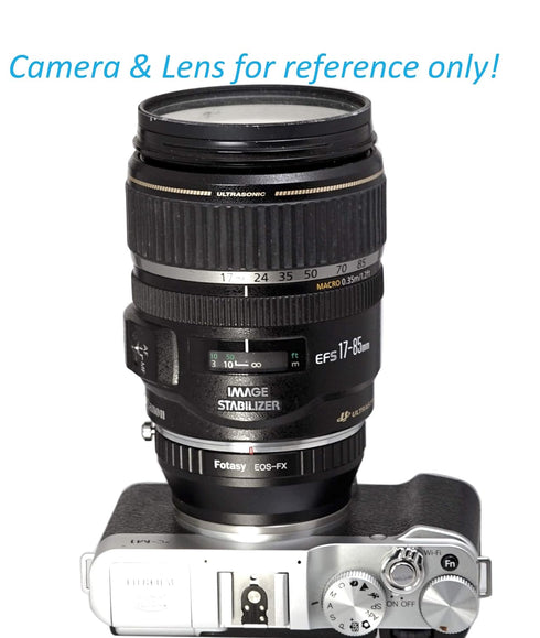 Fotasy Manual Cannon EF EF-S Lens to Fuji X Adapter, EOS EF to X Mount Adapter, Compatible with Fujifilm X-Pro1 X-Pro2 X-Pro3 X-E2 X-E3 X-A10 X-T1...