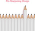 Outus White Golf Pocket Pencils with Eraser, 72 Pieces, Hexagon Shaped, Multi-Functional, Non-Toxic, Smooth Brush Strokes, Suitable for Parties, C...