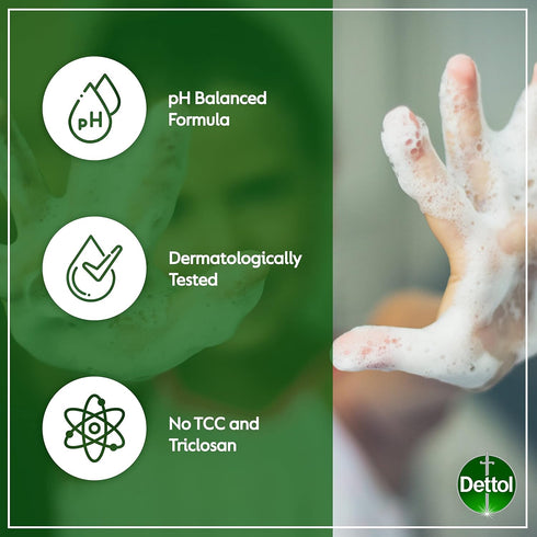 Dettol Cool Body Wash and Shower Gel, Body Wash with Mint and Bergamot, 8.45 Fl Oz (Pack of 1)...