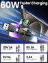 Coiled USB C Cable, 3FT, USB C and Lightning Cable 2 in 1 iPhone 15 Car Charger Cord, 60W Fast Charging Cable for iPhone 15/15 Pro/15 Pro Max, Sam...