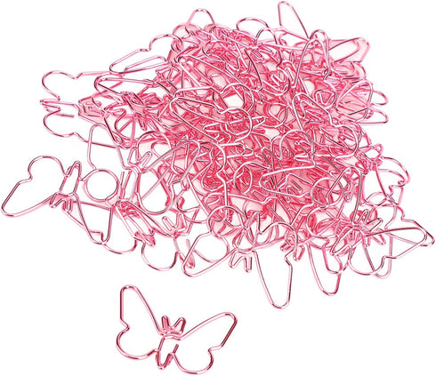 50Pcs Butterflies Paperclip, Multicolor Paperclips Metal Paper Clips Cartoon Color Plating Innovative Cute Paperclips for School Office Supplies...