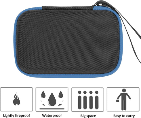 khanka Carrying Case Replacement For Fujifilm FinePix XP140/XP130/XP120/XP90 Waterproof Digital Camera (Blue)......