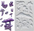 3D Fantasy Mushroom Chocolate Silicone Molds - Alice in Wonderland Themed Cake Decoration Fondant Molds, Silicone Candy Mold for Baking, Cupcake T...
