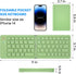 Mini Foldable Bluetooth Keyboard - Portable Wireless Full Size Keyboard (Sync Up to 3 Devices), Ultra-Slim Aluminum Travel Folding Keyboard for iP...