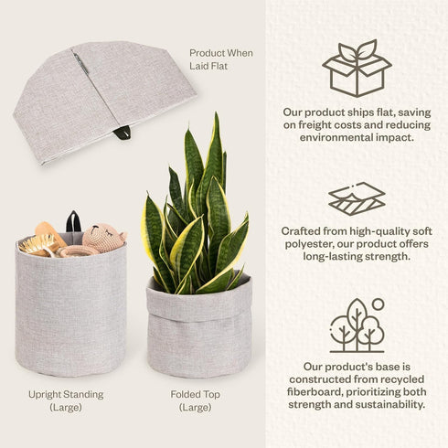 Bigso Box of Sweden Soft Hang Around Hanging Storage Basket Small | For Organizing Everyday Necessities | Collapsible Wall Hanging Storage Basket ...