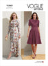 Vogue Misses' Semi-Fitted Dress Sewing Pattern Kit, Code V1862, Sizes 8-10-12-14-16, Multicolor...
