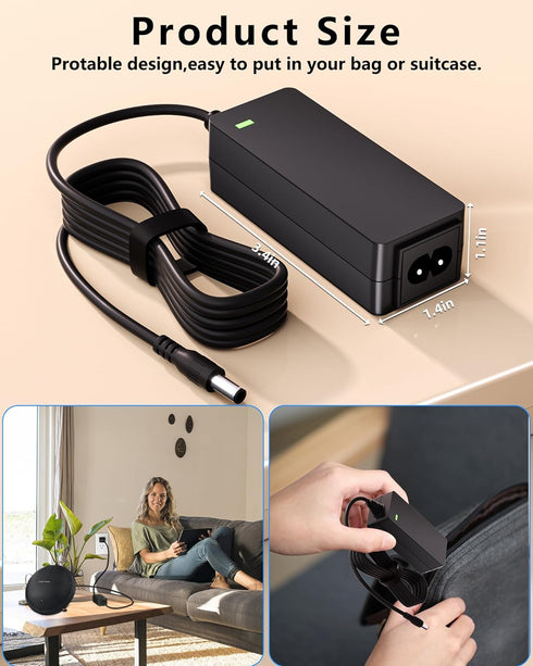 for Harman Kardon Charger Onyx Studio 7 6 5 4 3 2 1 Wireless Bluetooth Speaker Replacement Harmon Kardon Charger 19V AC Power Cord Supply?10 FT? V...