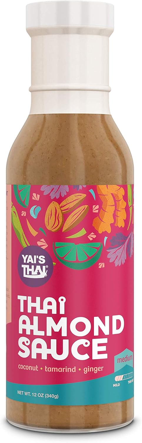 Yai's Thai Almond Sauce 12 Ounce Bottle...