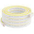 14AWG Speaker Wire 25 FT, 14/2 Gauge Audio Speaker Wire, for Car Speakers Stereo, Home Theater, Automotive Wire, White Jacket with Yellow Polarity...