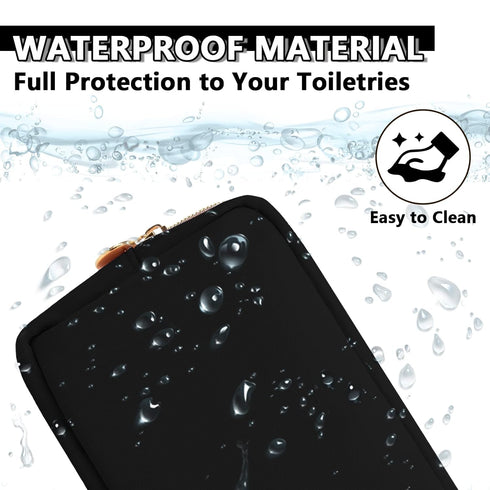 Waterproof Small Makeup Bag Pouch for Purse,Nylon Travel Toiletry Storage Bag Cute Preppy Cosmetic Bag for Women Girl,Waterproof Makeup Organizer ...