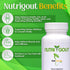 NutriGout Uric Acid Cleanse Supplement w/Turmeric, Celery Seed, Bromelain, Milk Thistle, Dandelion and Chanca Piedra, 60 Vegetarian Capsules of 50...