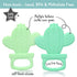 PrimaStella Silicone Cactus Teethers for Infants, Babies and Toddlers - Safety Tested - BPA Free - Cute, Soothing, Easy to Hold - Baby Teether Toy...