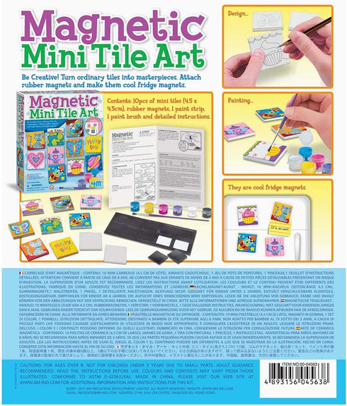 4M Magnetic Mini Tile Art, Art & Crafts DIY Kit, For Boys & Girls Ages 8+...