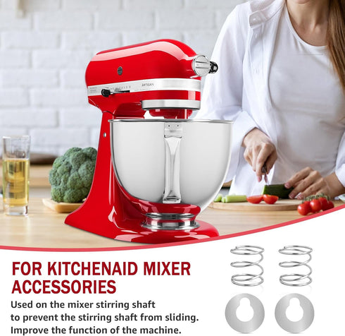 for Kitchen Aid Stand Tilt-head Mixer Spring and Washer, 4PCS Mixer Quick Install Parts for Kitchen Aid Mixer Accessories Stainless Steel...
