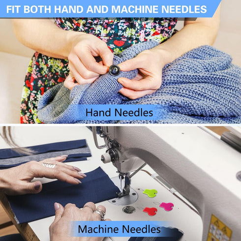 Lechchy Needle Threader for Hand Sewing & Sewing Machine - 10 Simple Needle Threaders for Embroidery Floss + 2 Seam Rippers + 2 Drawstring Threade...