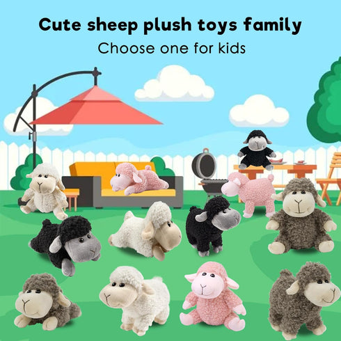 Sheep Stuffed Animal, Sheep Plush toy, Lamb Stuffed Animal Cute Soft Stuffed Lamb Kids Boys and Girls birthday Home Decor Cuddly White Lamb Toys (...
