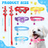 22 Pack Dog Bow Tie Dog Flower Collar Adjustable Bowtie Dog Collar Flower Pet Supplies Collars Dot Print Bowknot Flower Neck Tie for Medium Small ...
