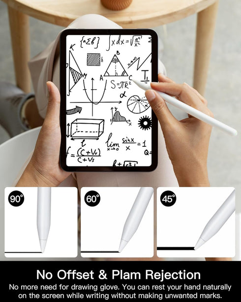 Wireless Charging Pencil 2nd Generation for Apple - iPad Stylus Pen with Palm Rejection Compatible with Apple iPad 10/9/8, iPad Mini 6, iPad Air 5...