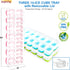 Ice Cube Tray 3 Pack, Easy Release Silicone Trays for Freezer, Nugget Ice Cube Tray, BPA Free, Stackable...