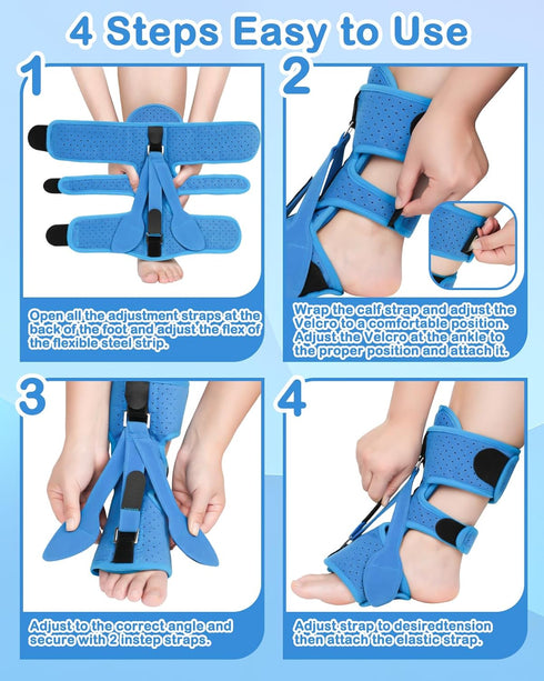 Plantar Fasciitis Night Splint Sock Plantar Fasciitis Brace Relief with Arch Support Adjustable Orthotic Stretcher Brace for Women Men Relief Achi...